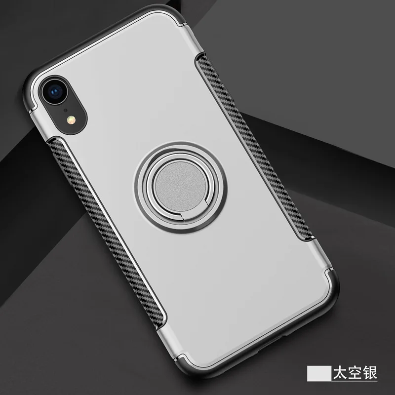 Применимо iphone xr xsmax опора в виде кольца чехол iphone 6/7/8 Plus магнитной присоской автомобильный ударопрочный чехол