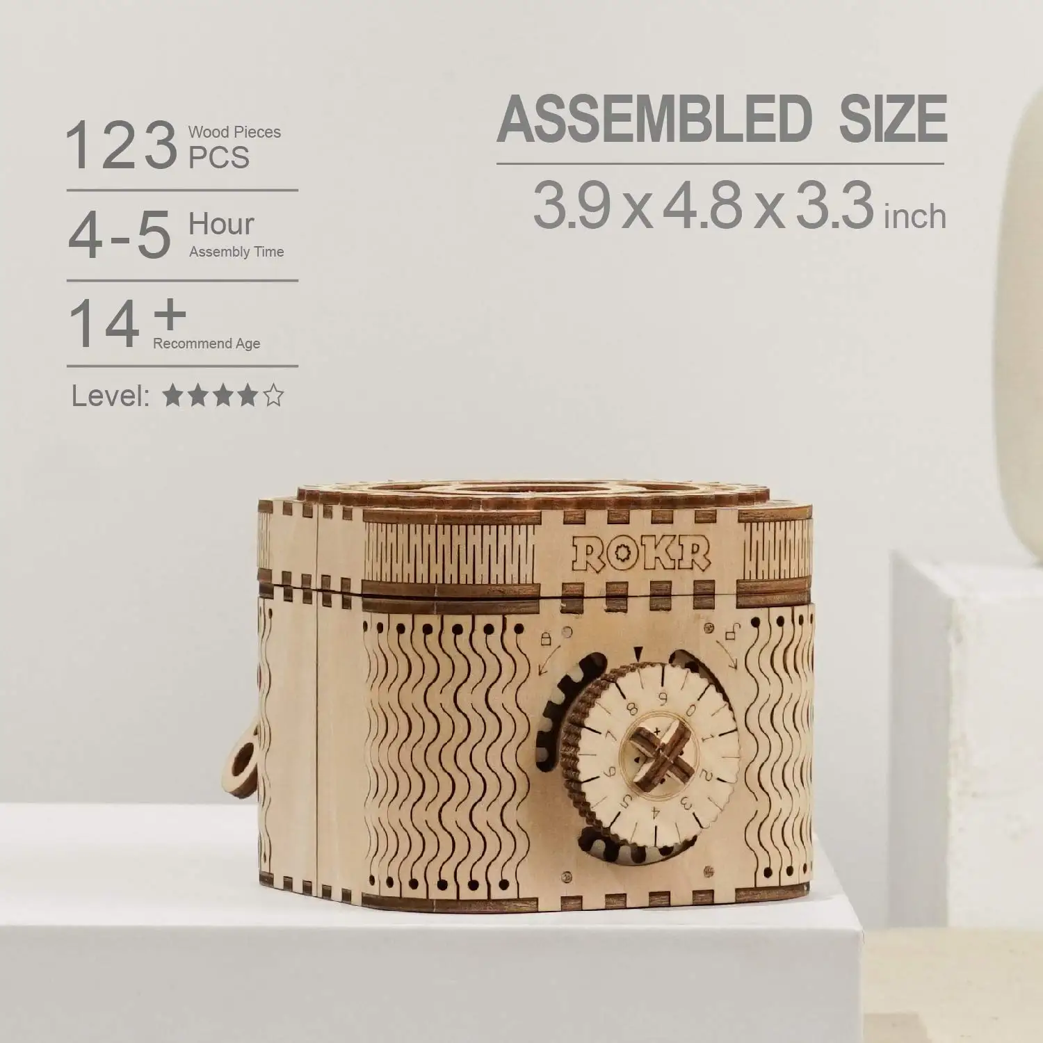 Креативная 3D коробка для сокровищ Robotime деревянная головоломка хранения