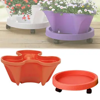 

Strawberry Planter Pot Stackable Indoor Outdoor Plastic Containers for Growing Strawberries Herbs Flowers Vegetables