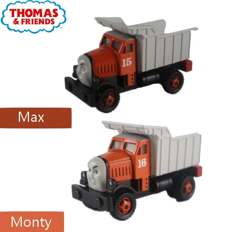 Thomas and Friends Strackmaster 1:43 Двойные головки Mighty Mac фиолетовый поезд модель сплава Магнитный трек мальчик игрушка подарок на день рождения - Цвет: Hatt Percival