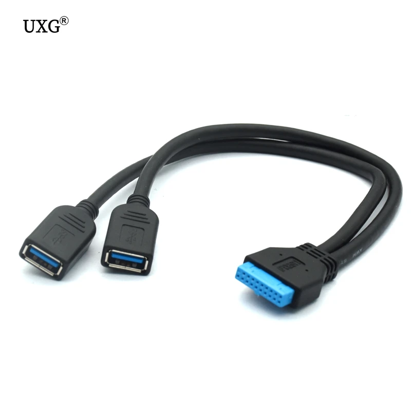 

2 порта USB 3,0 разъем для материнской платы 20-контактный разъем для кабеля передней панели 0,2 м