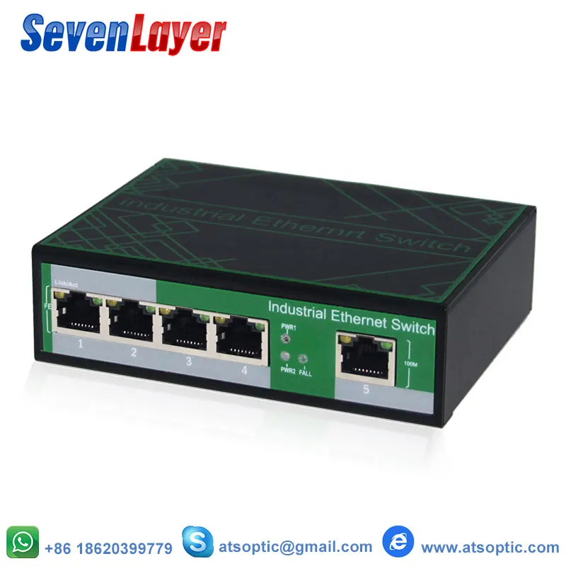 Промышленные 5 Порты Ethernet сетевой коммутатор 10/100 м сигнала укрепление din-рейку Тип
