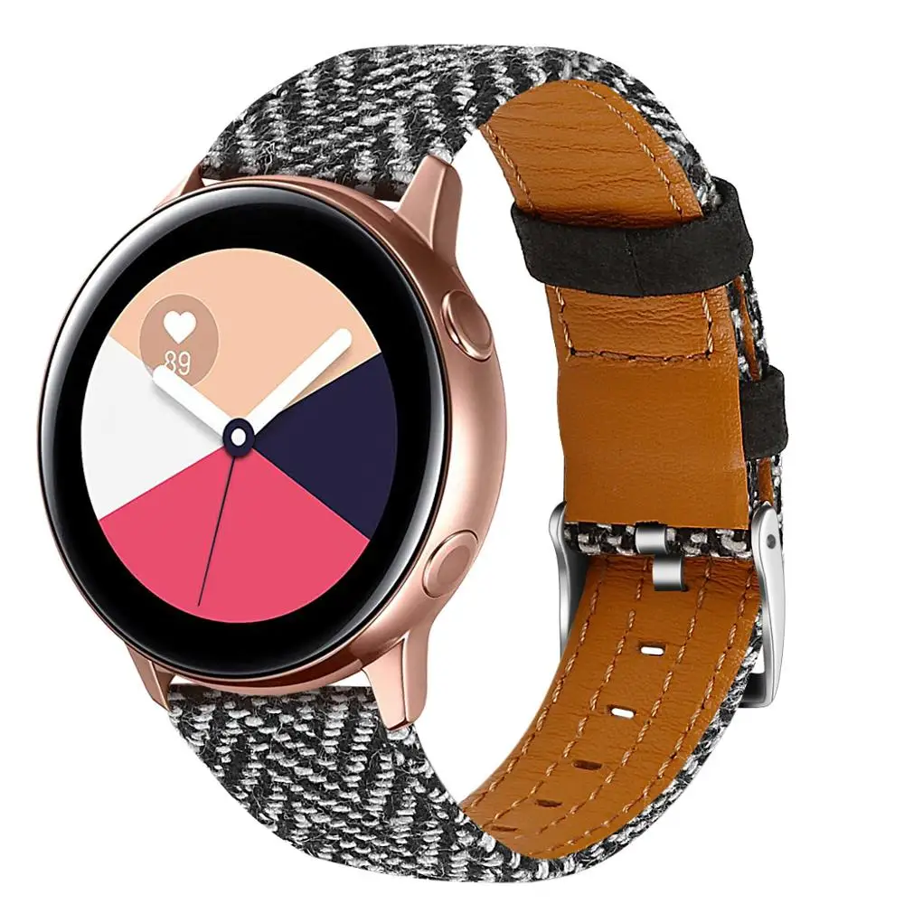Ремешок 22 мм 20 для samsung Galaxy Watch активная мягкая &quotдышащая&quot ткань ремешок 46 42