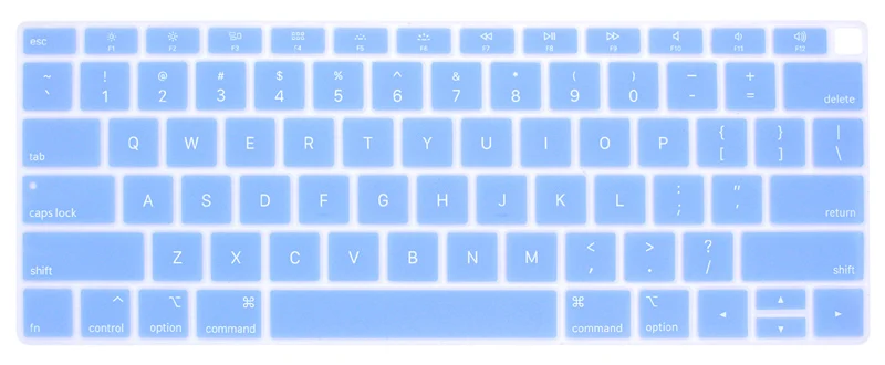 США Силиконовая Защита клавиатуры для Macbook Air 13 A1932 оболочка клавиатуры кожа Air 13,3 дюйм чехол для клавиатуры - Цвет: Quite Blue