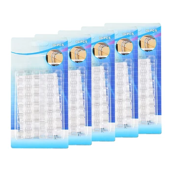 

80pcs Cable Clip For Car Storage Holder Wire Organizer Management Multipurpose Transparent Self Sticky Fixer Plastic Home Office