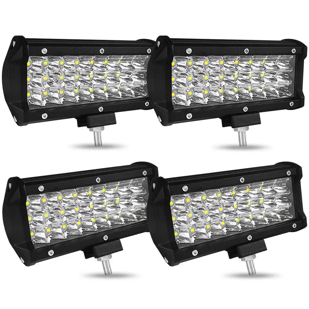 

Off-road vehicle roof spotlight floodlight 7 inch 72W 3 row LED working lightst