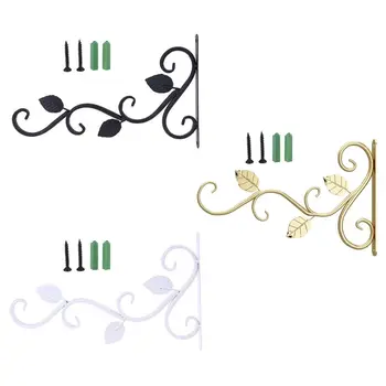 

European Style Wall Hanging Flower Pot Support Bracket Hook Iron Hanger Decor