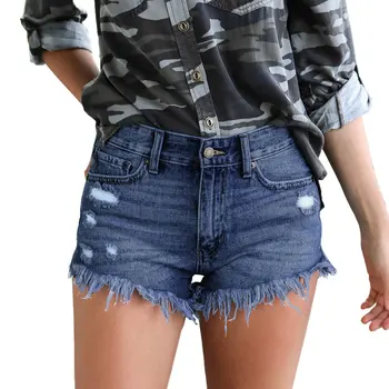 

Fashion Women Spring Summer Denim Shorts Jeans Women Mid Waisted Short New Femme Push Up Skinny Slim Denim Shorts feminino