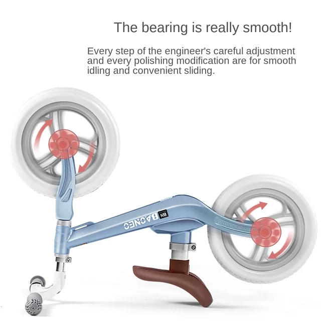 Children's Balance Slide Car Pedal Walk Child Baby Walkers Glided Car Children Doki Toy 2021 Alcoa Alloy Material 2