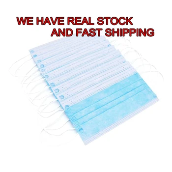 

Adult Mouth Mask 10pcs 20pcs 50pcs 3 Layers Non Woven Anti dust Disposable Protection Soft Protective Mouth Face Mask In Stock