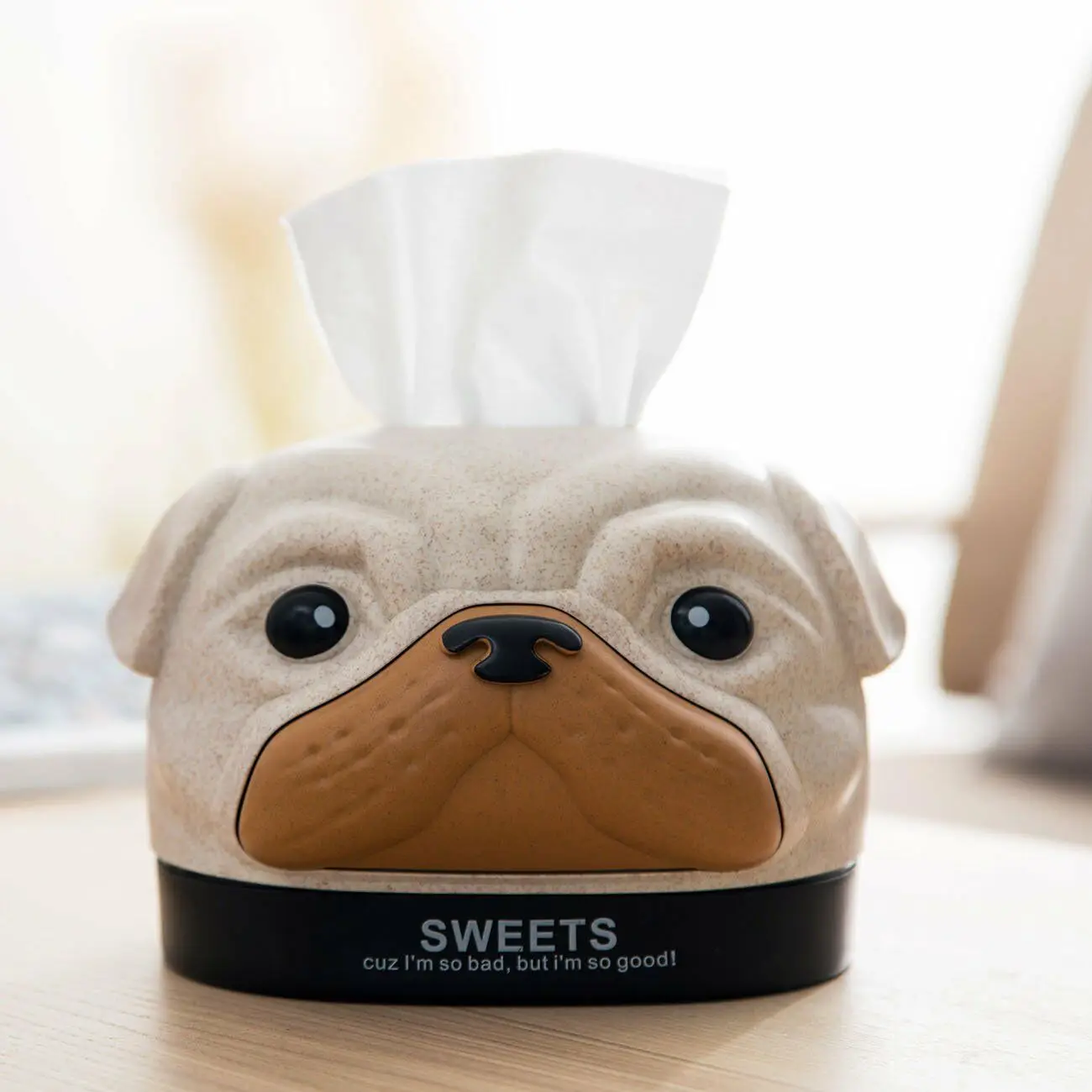 

Lovely Bobby Dog Tissue Box Cover Holder Napkin Paper Storage Case Home Office