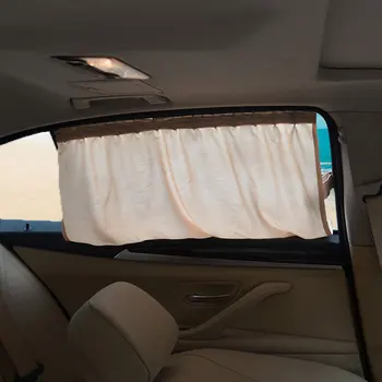 

2pcs Universal Sunshade Car Curtain Car Side Window Sunshade Curtains Auto Windows Curtain Sun Visor Blinds Cover Car-Styling