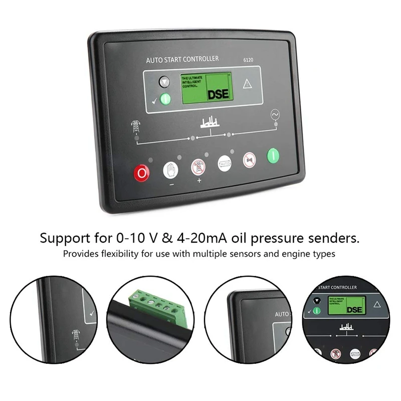 

Generator Controller Module, DSE6120 Generator Control Panel LCD Display Generator Controller Module