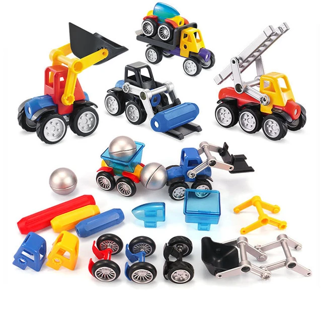 赤ちゃんマグネットのおもちゃスティック & ボール磁気ビルディングブロック車キット建設おもちゃ子供デザイナー教育玩具子供の