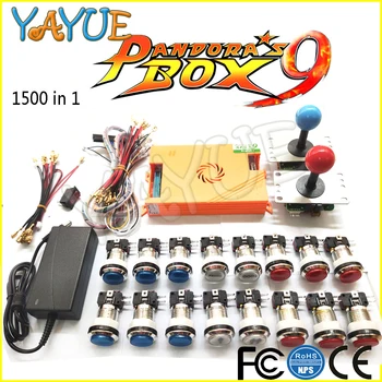 

Original Pandora Box 9 / Pandoras Box 9D Kit Copy SANWA Joystick,Chrome LED Push Button for DIY Arcade Machine Home Cabinet