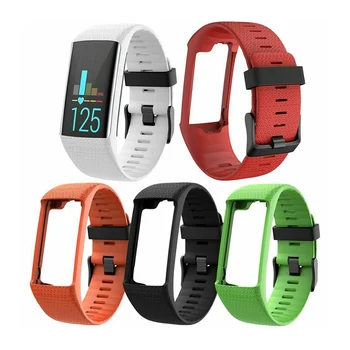 

2020 Silicone Replacement Strap Black Buckle Wristband Watch Band for Polar A360 A370 GPS Smart Watch Smart Bracelet