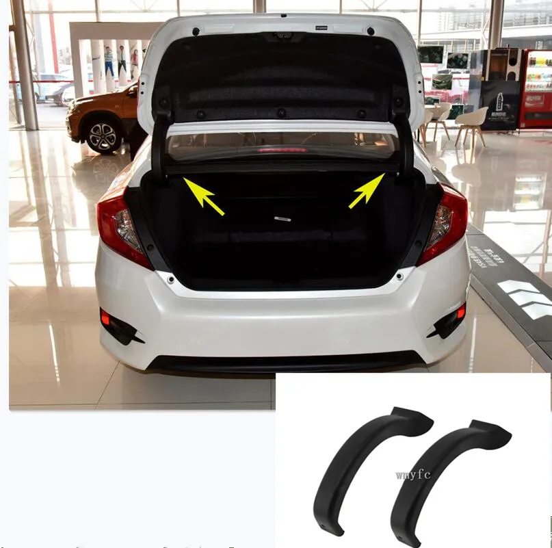 Для Honda Civic Si Sedan 10TH- Автомобильный багажник задняя откидная защитная рамка для украшения рельефная Накладка для отделки 2 шт./компл