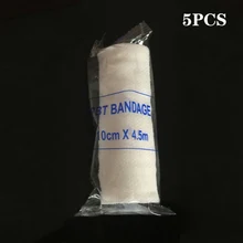 Медицинская аварийная повязка для ухода 5 рулонов/Лот Эластичный Бандаж из ПБТ аптечка Марля рулон повязка на рану медицина