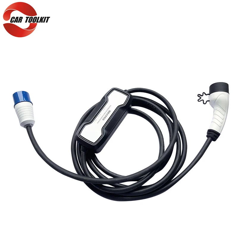 Зарядное устройство для электромобиля тип 2 32A IEC62196 Schuko 16A зарядный кабель уровень