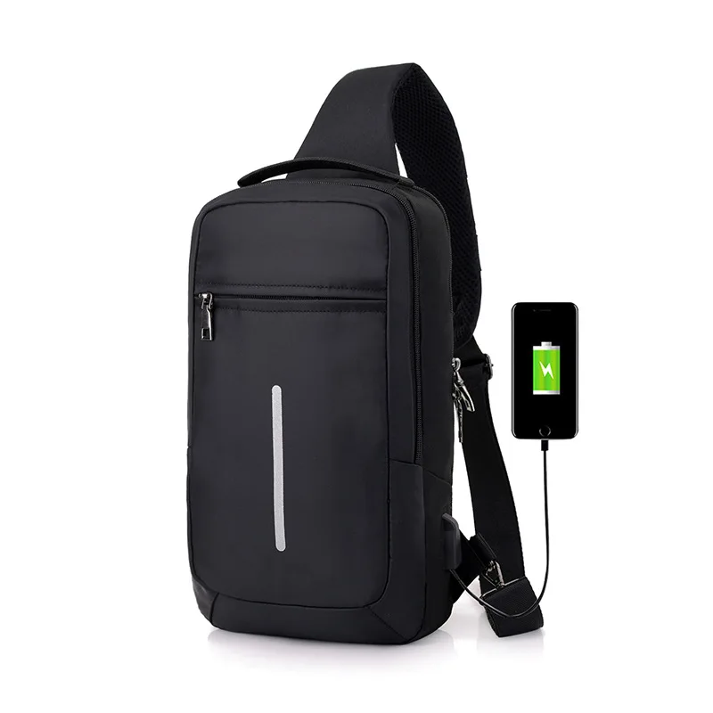 

Cross Border Foreign Trade Creative-USB Backpack Men's Bag Men Chest Pack Bag AliExpress Eaby Amazon Supply of Goods