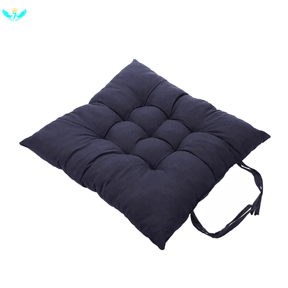 

Household Thick Solid Color Sanding Chair Cushion Chair Cushion Winter Office Bar Student Chair Back Seat Sofa Cushion Hip
