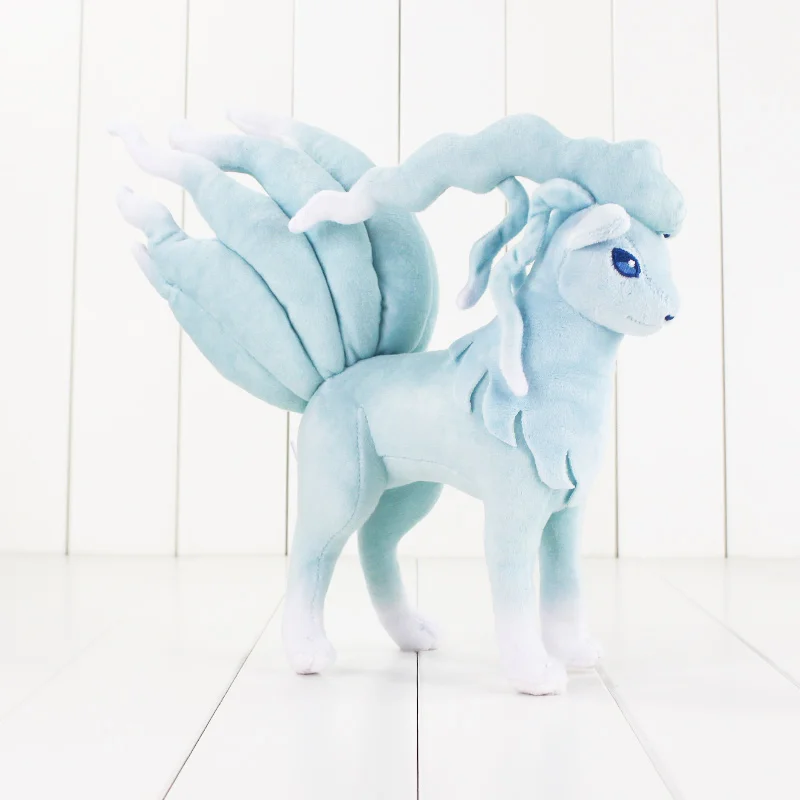 Аниме плюшевая игрушка для питомца Mew Meowth Ninetales Marowak Sandshrew Dartrix Flygon Magnemite xiaoth 'd мягкие куклы животных подарок для детей - Цвет: 25cm Ninetales