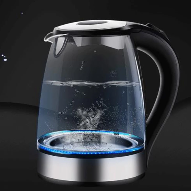Glass Electric Kettle Automatically Auto-Power Off Stainless Steel Anti-Hot Electric Kettle Household Kitchen Appliances EU Plug