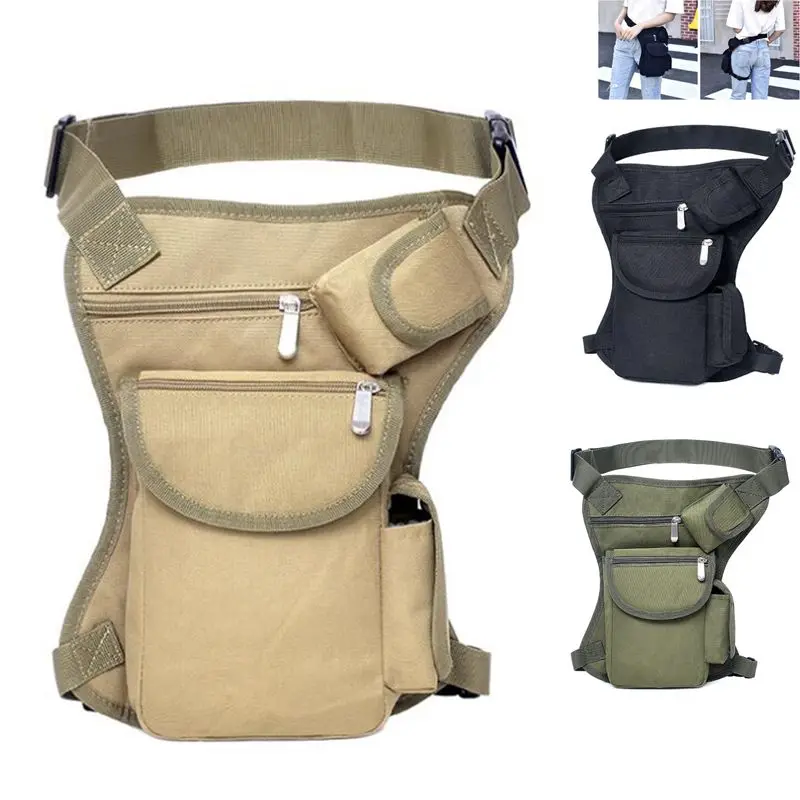 

Tactical Travel Riding Fanny Pack Motorcycle Bag Men's Military Portable Waist Messenger Bag Drop Thigh Leg Holster Multi- Pouch