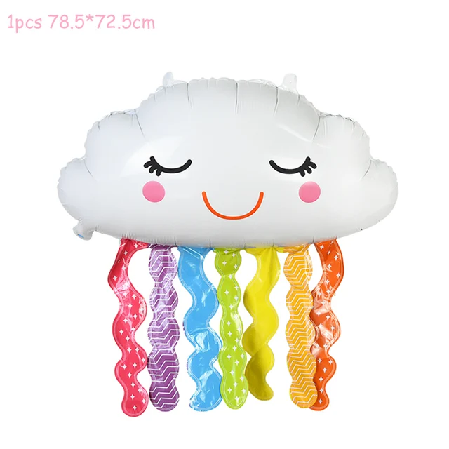 1 Set Unicorn Party Balloons Birthday Baloon Unicorn Decoration Latex Confetti Balloon Birthday Party Decoration Balloons Kids 1pcs cloud