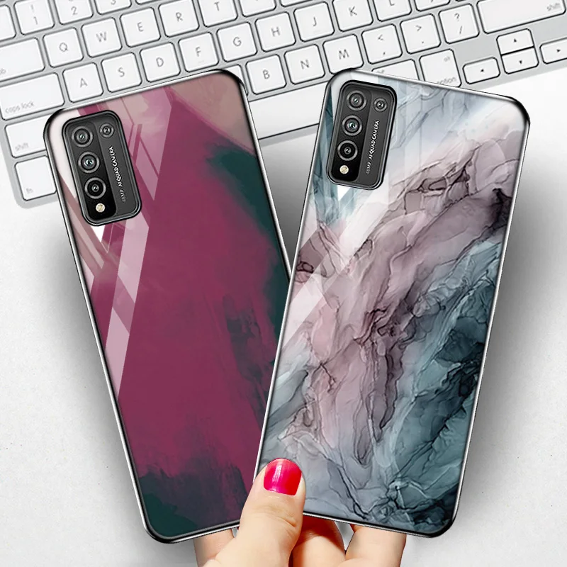 Watercolor Case For Huawei Honor 10 Lite Cases Tempered Glass Fundas 50 8X 9x 10X 9 10i 7A 7C 8A 8C 9A Max Note Cover | Мобильные