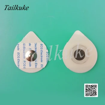 

50 Pieces / Package Water Drop Electrode Patch Child Newborn Disposable PE Foam Electrode Pad Electrotherapy Lead Electrode Pad