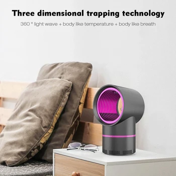 

Electronics Mosquito Killer Trap Moth Fly Wasp Led Night Lamp Bug Insect Light Black Killing Pest Zapper Indoor Outdoor UV Light