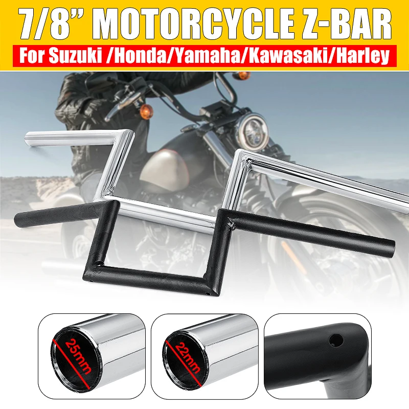 22 мм 7/" руль мотоцикла Z бар для Suzuki круизер кастом для Harley для Honda Для Yamaha для Kawasaki