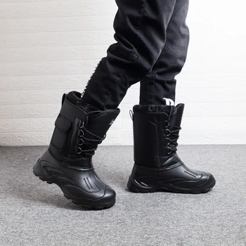 

New Plus Cotton Winter Men Boots Mens Shoes Casual Botas De Hombre High Top Shoes Men High Quality Boots Men Snow Boots