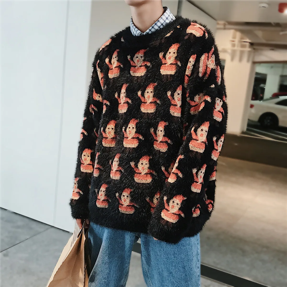 

2019 Winter Snowman Christmas Sweater Men Funny Knitted Men Turtleneck Merry Christmas Sweaters For Men Clothes Autumn