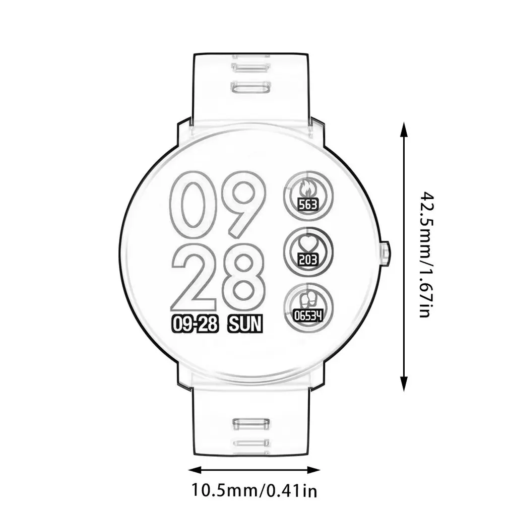K9 Colorful Screen Smart Bracelet Sport Fitness Watch Pedometer Calorie Counter Heart Rate Monitor Portable