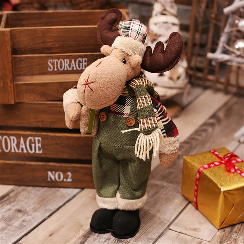 Санта-Клаус, снеговик, куклы, стоящая фигурка Navidad, рождественские украшения для дома, Рождественские елочные украшения