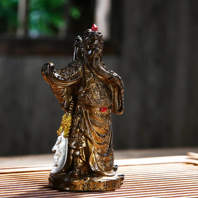

Fun Fervent Creative Small Ornaments Kung Fu Tea Set Guan Yu Tea Pet Yixing Table Decoration Home Tray Home Decor