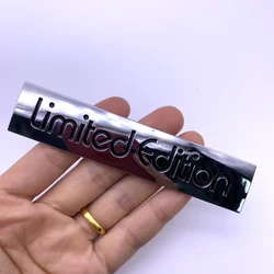 Limited Edition 3D Metal Car Emblem Badge Decal (Silver - Black)