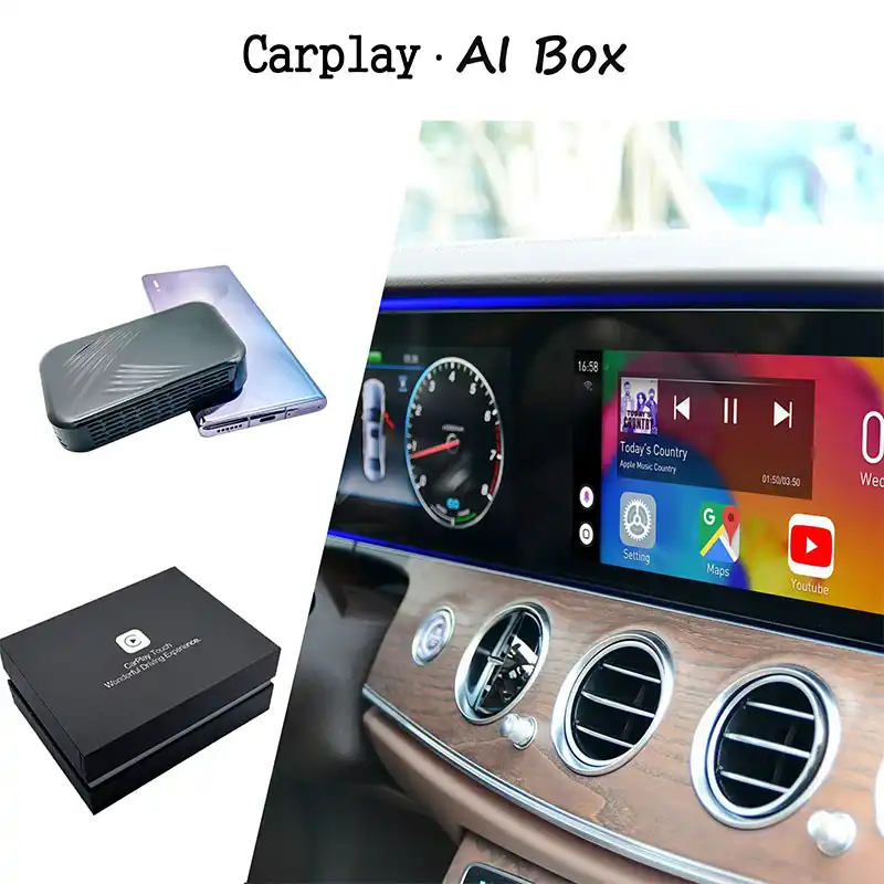 Автомобильная ТВ-приставка Apple Carplay AI BOX, автомобильная развлекательная система AI для Mercedes Audi VW Nissan Honda Ford Pixon Toyota, Автомобильный плеер
