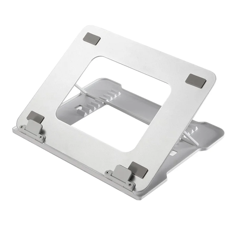 

Aluminum Adjustable Laptop Stand Foldable Free Lift Bracket Angle Adjust Notebook Tablets Holder