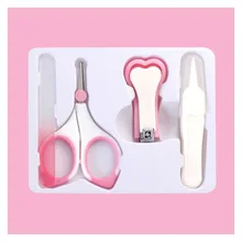 4 комплекта детских ножниц для ухода за ногтями, безопасные детские принадлежности для ухода за маникюром, пинцеты для чистки носа, специальные пинцеты для чистки новорожденных