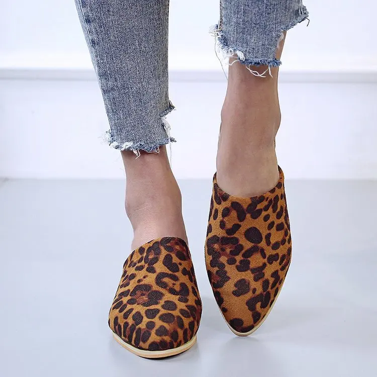 Женские мокасины на плоской подошве с леопардовым принтом повседневные Мокасины