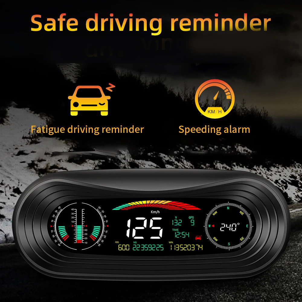 Ʈ ڵ HUD   跮,  ÷ ӵ, GPS ħ ð, º ǻ  ׼, 5.2 ġ