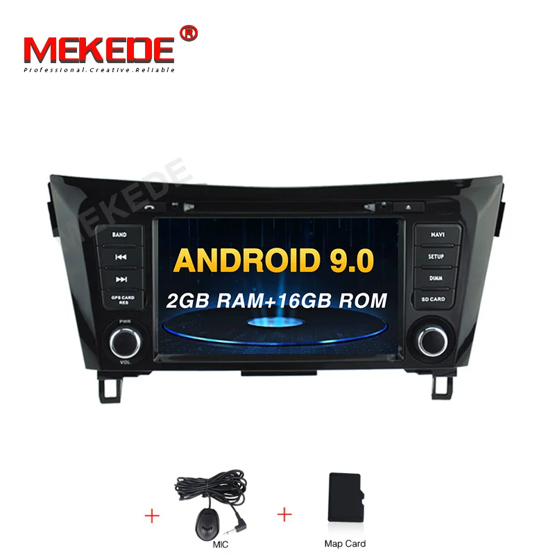 MEKEDE 8core 4G ram 64G rom HD экран автомобиля радио Android9.0 для Nissan qashqai X-Trail- gps навигатор dvd плеер - Цвет: 16G CAR DVD