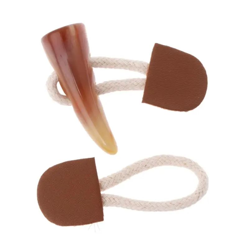 

Leather Horn Toggle Closure Buttons Coat Jacket Duffle Clothes Sewing DIY Apparel Crafts Decoration For Children Kids