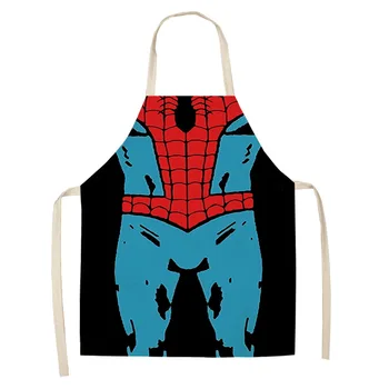 

Funny 3D Superman Kitchen Apron Cotton Digital Printed Sexy Women Aprons Bibs BBQ Barbecue Cooking Sleeveless Apron