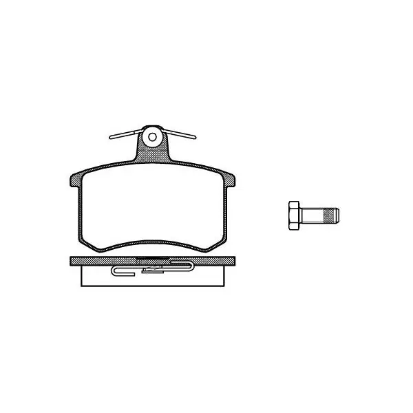 Колодки дисковые з.\ Audi 100 82-90,AR 164,Fiat Croma 2.0-3.0/2