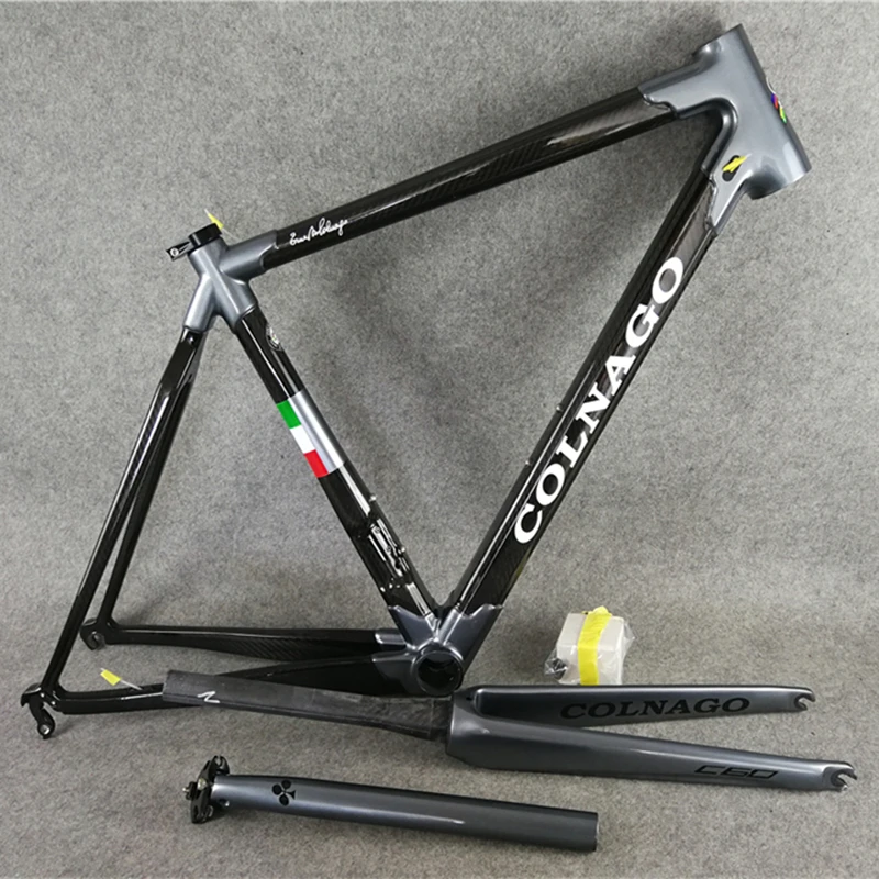 T1000 труба из углеродистого волокна 3K глянцевый серого и черного цветов Colnago C60