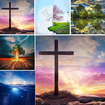 

5d Diamond Painting Full Drill Square natural scenery Starry Picture Ever Moment Diamond Embroidery Decorations for Living Room